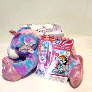 Unicorn Gift Package - Blue with Purple - 3 Items